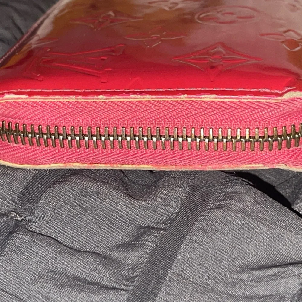 Louis Vuitton Cherry Red Vernis Embossed Wallet vintage